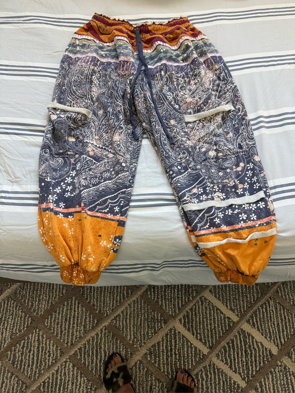 Free People Movement "In The Wild" Printed Pants. Size M